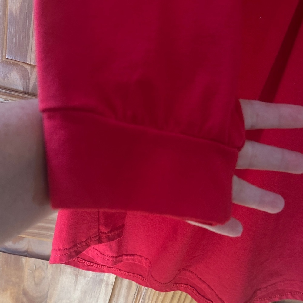 Chic Red Women's Tunic Top - Picture 3 of 5
